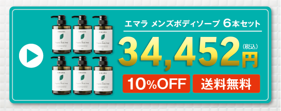 エマラ　メンズボディーソープ　6本セット