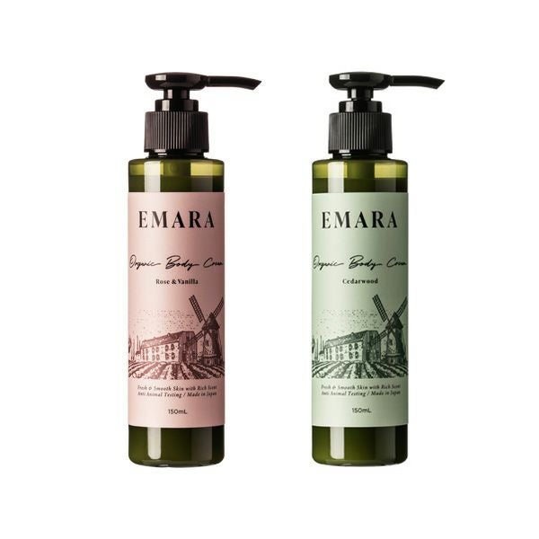 ボディクリーム ema ボディークリームRose＆Vanilla Cedarwood 150ml 2本セット | EMARA