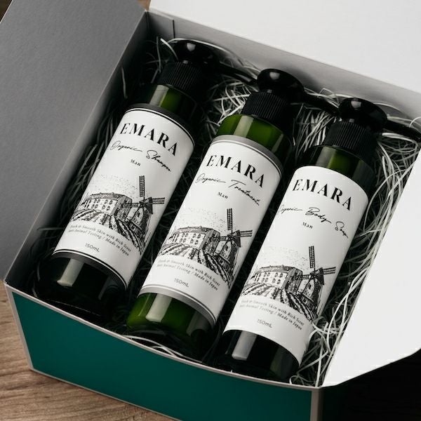 メンズボディーソープ・シャンプー・トリートメント各150ml 3本セット