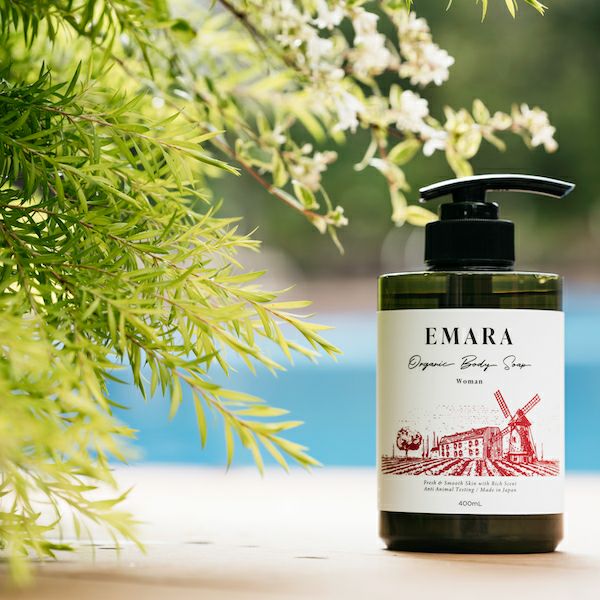 ボディソープ EMARA Organic Body Soap Woman 400ml オーガニックハーブ使用の女性用ボディソープ|EMARA